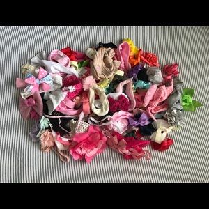 Baby girl boutique bows (lot of over 50)